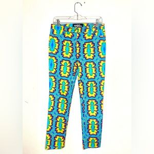 Jeremy Scott Psychedelic Rainbow LSD Print Jeans